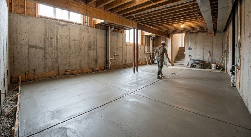 Basement Concrete Installation in Cochran, GA