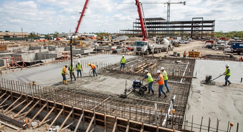 Commercial Slab Construction in Bonaire, GA