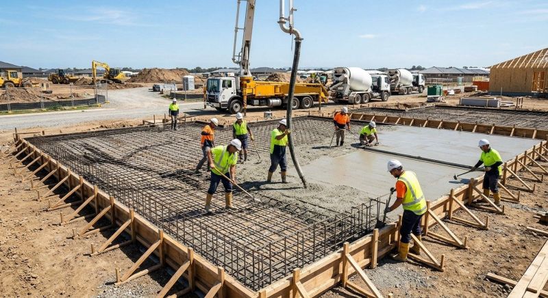 Foundation Slab Construction in Warner Robins, GA