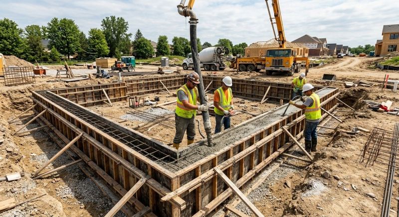 Foundation Wall Pouring in Warner Robins, GA